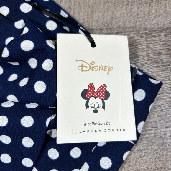 Lauren Conrad Disney Minnie Mouse Collection Blue Polka Dot Shorts XS - Picture 8 of 9